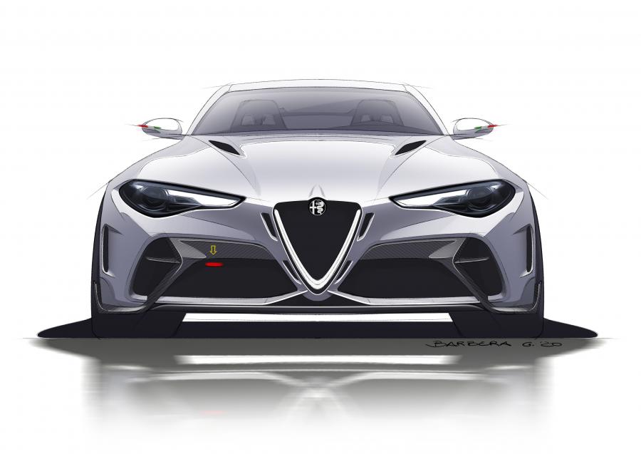 Эскиз Alfa Romeo Giulia GTAm (952) 2020 года  (фото 28 из 59)